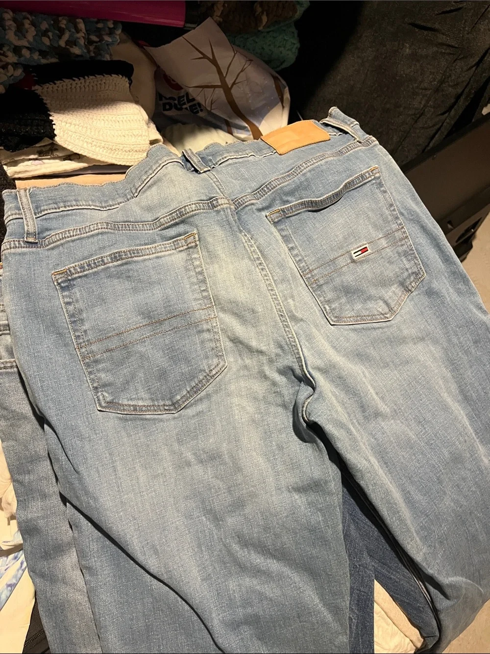 Light Blue Men's Straight-Leg Jeans